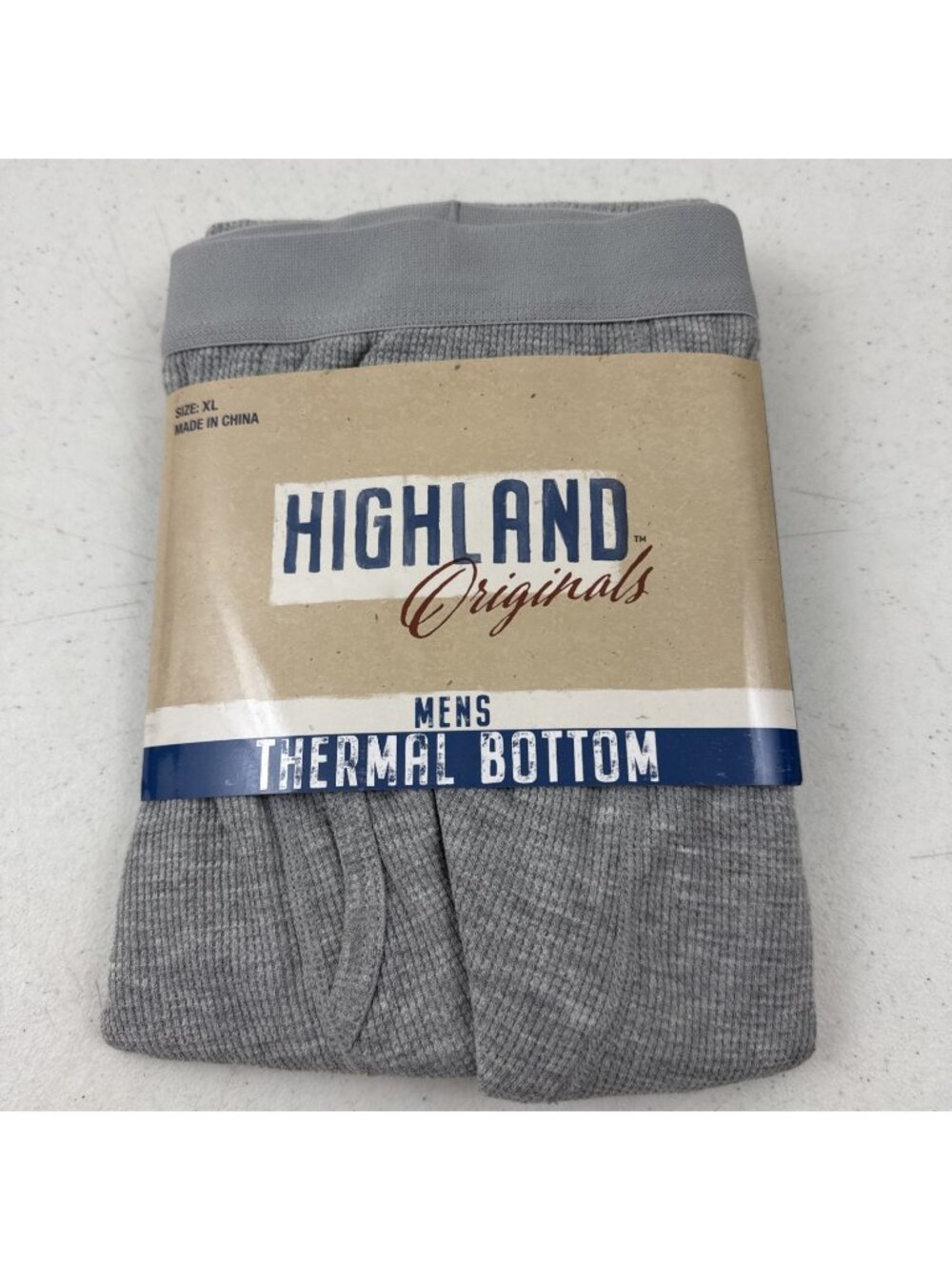 Highland Originals GRAY THERMAL UNDERWEAR BOTTOM Men's Pants Size XL